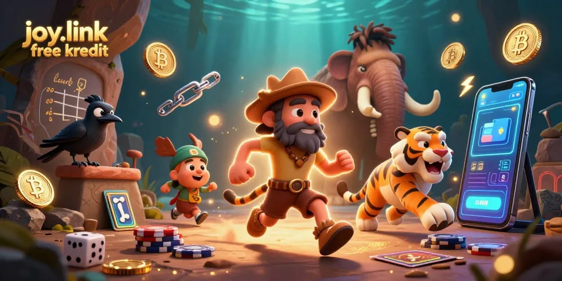 Wager with joy.link free kredit at a vibrant prehistoric casino with crypto coins.