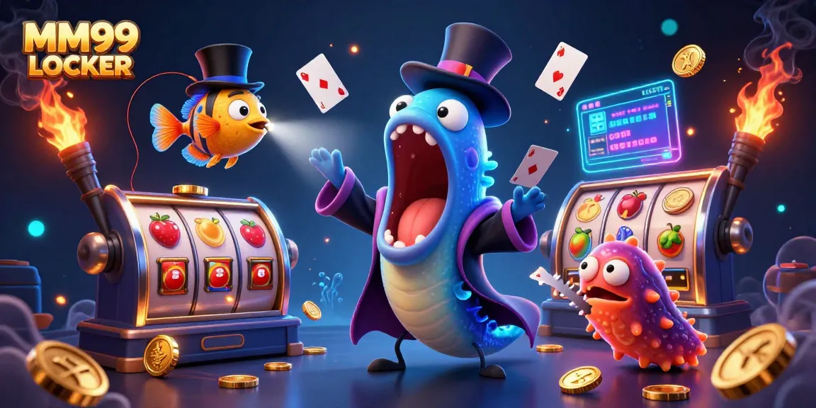 Experience thrilling games at MM99 LOCKER with vibrant casino elements and rich 3D characters.
