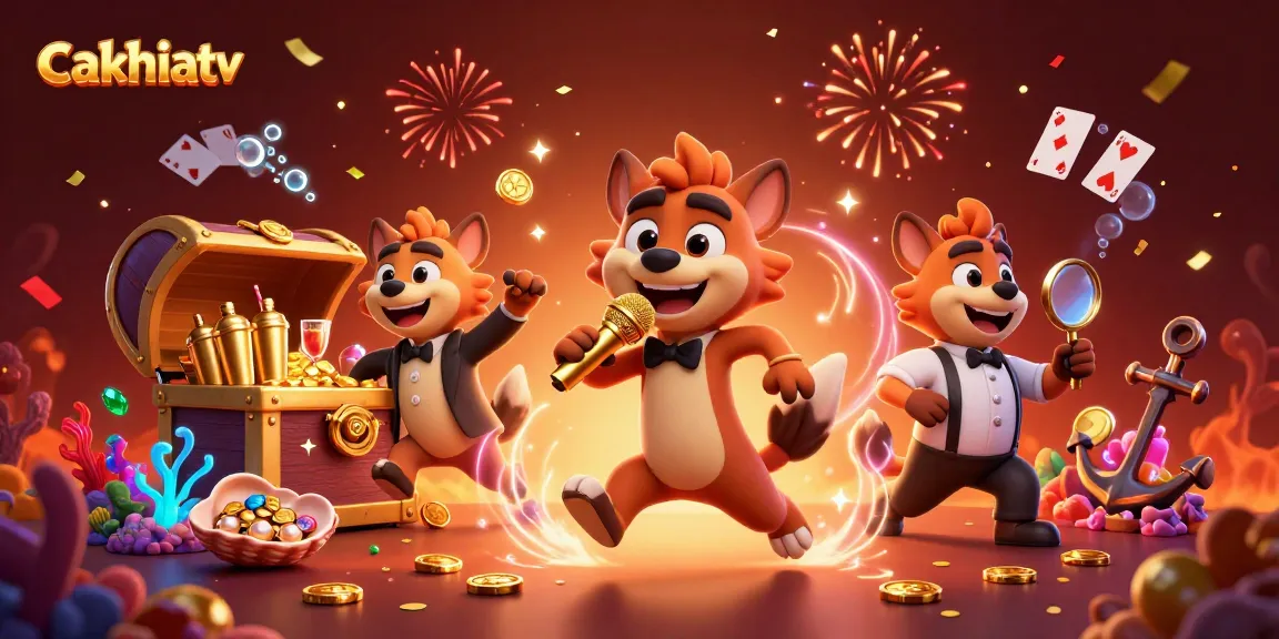 Cakhiatv offers exciting live casino experiences, featuring hyenas in a vibrant, action-packed scene.