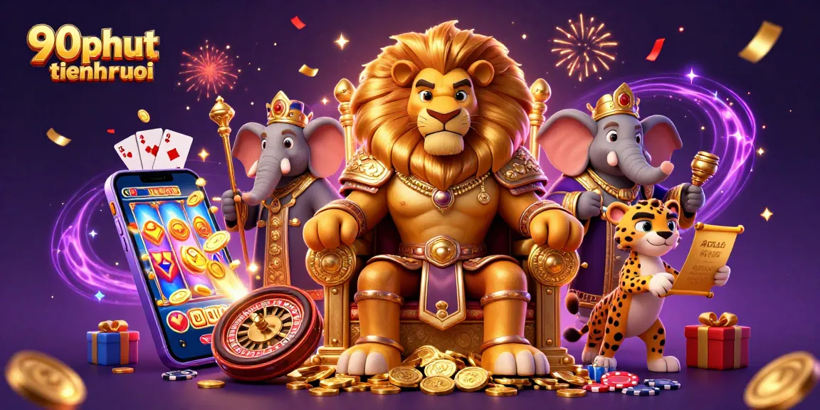 Experience exciting betting with 90phut tiengruoi in this vibrant casino scene featuring dynamic elements.