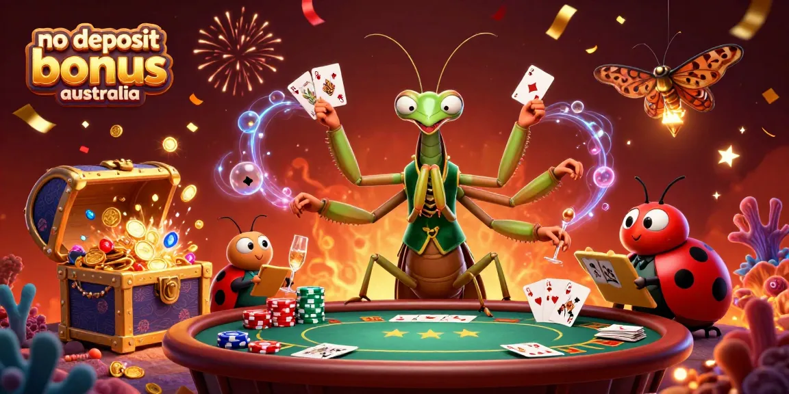 Experience exciting no deposit bonus australia action in this vibrant casino illustration.