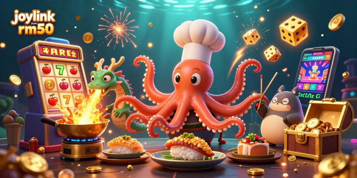 Experience joylink free credit rm50 with a vibrant casino scene featuring rich 3D characters and exciting game elements.